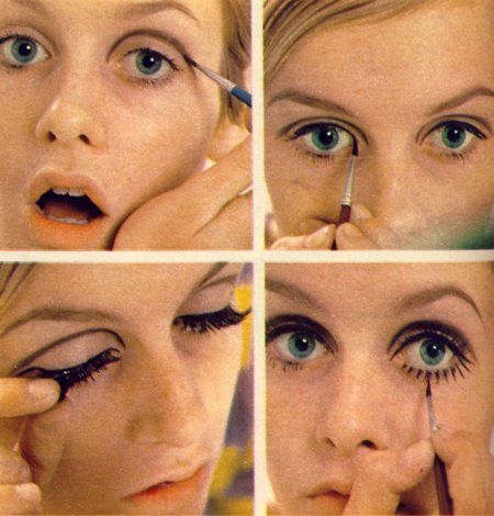 Delineador, años 60, belleza, maquillaje,como delinear mis ojos, PANDORASCODE, experta en belleza