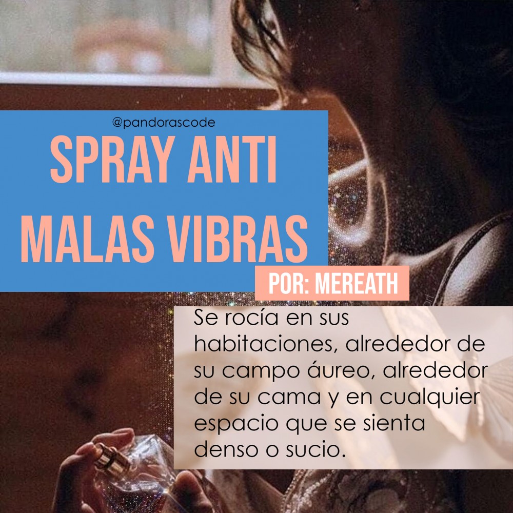 Rituales Halloween, Spray anti malas vibras, Mereath Atrology, energia espacios
