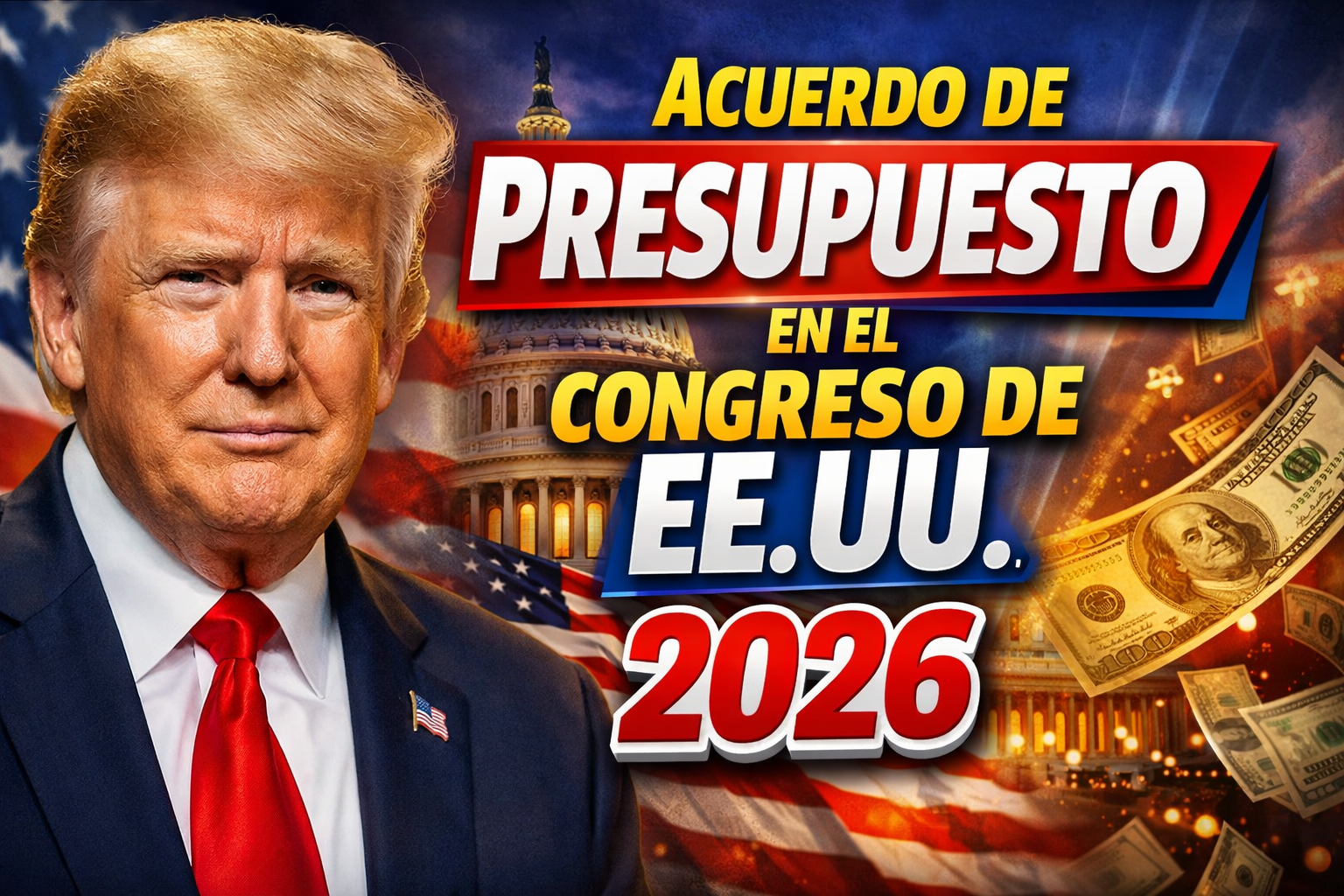 Acuerdo de presupuesto en el Congreso de EE. UU. 2026 pacto de última hora evita el cierre del gobierno