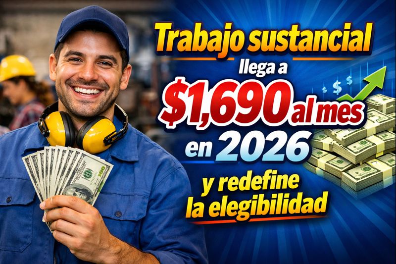 Atención beneficiarios SSDI Trabajo sustancial llega a $1,690 al mes en 2026 y redefine la elegibilidad