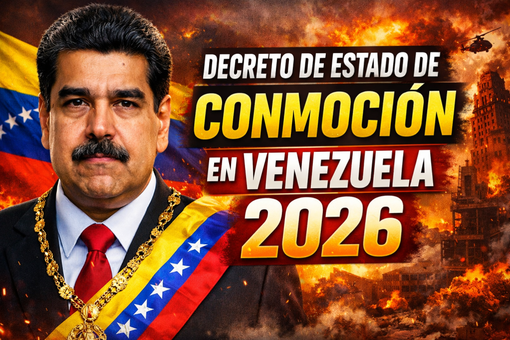 Decreto de Estado de Conmoción en Venezuela 2026 Qué Significa y Qué Medidas Incluye