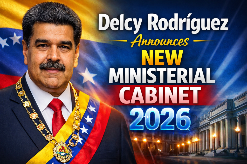 Delcy Rodríguez Anuncia Nuevo Gabinete Ministerial 2026 Daniella Cabello Como Ministra de Turismo