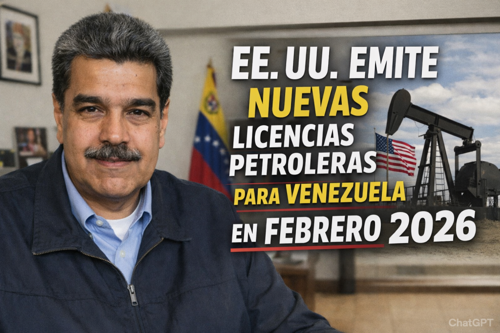 EE. UU. emite nuevas licencias petroleras para Venezuela en febrero 2026 claves y empresas autorizadas