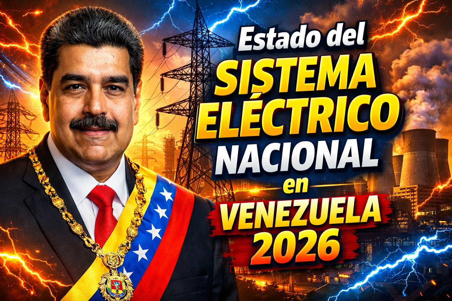 Estado del sistema eléctrico nacional en Venezuela 2026 apagones, déficit de generación y racionamientos