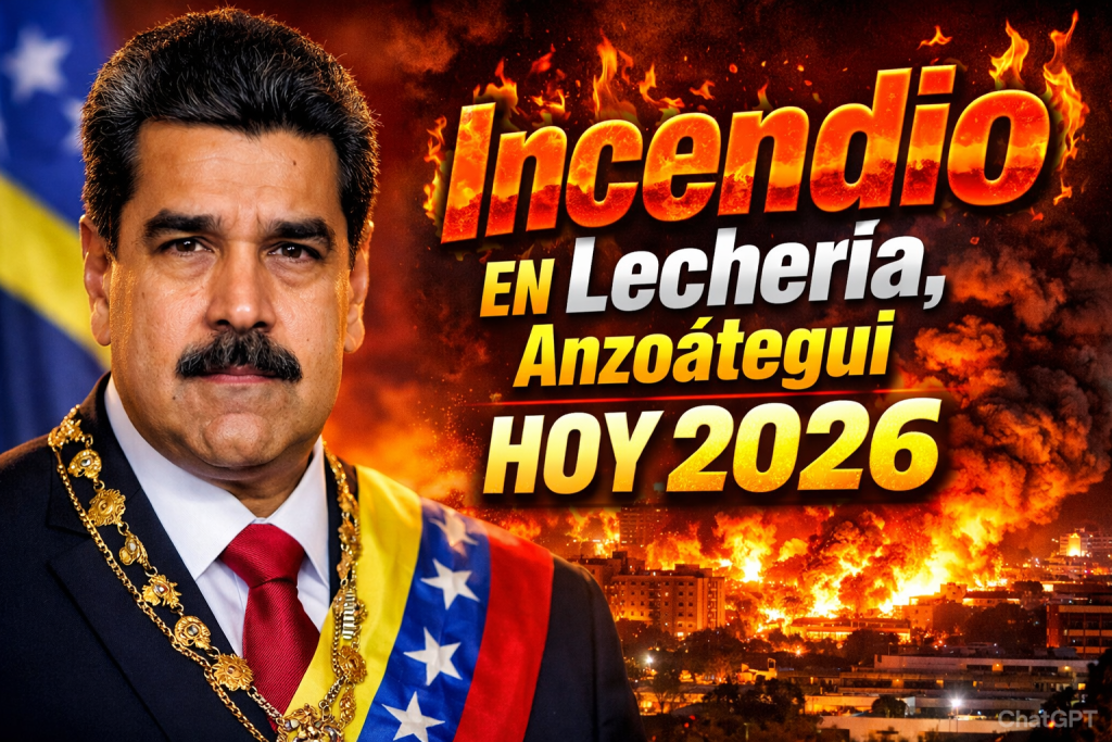 Incendio en Lechería, Anzoátegui hoy 2026 qué ocurrió y causas del siniestro