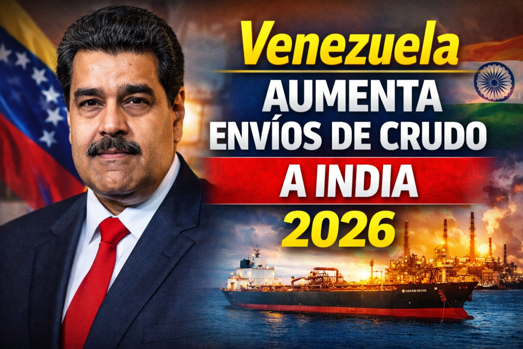 Venezuela Aumenta Envíos de Crudo a India 2026 Reactivación Petrolera y Estrategias de Exportación
