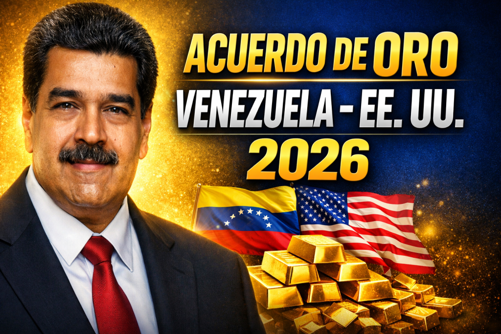 Acuerdo de oro entre Venezuela y EE. UU. 2026 Minerven exportará hasta 1.000 kg