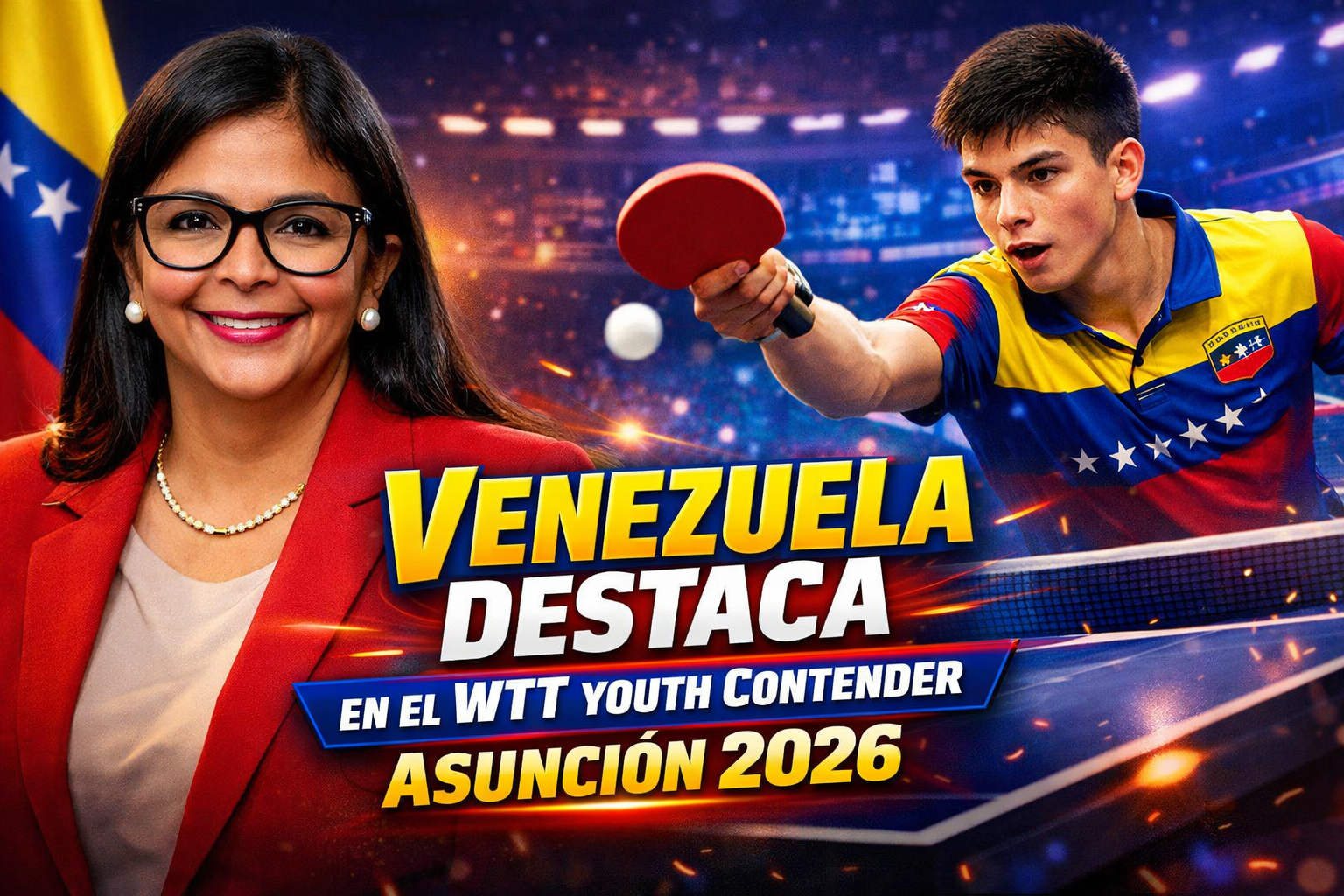 Venezuela Destaca en el WTT Youth Contender Asunción 2026 Jóvenes Campeones del Tenis de Mesa