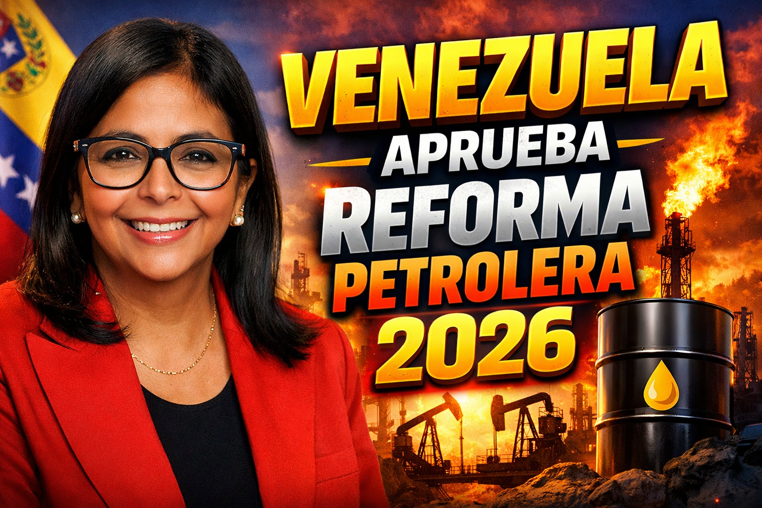 Venezuela aprueba reforma petrolera 2026 para atraer inversiones internacionales en petróleo y gas